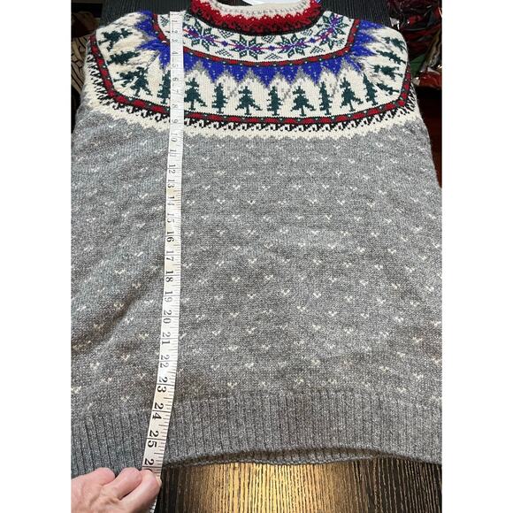 Vintage 1992 Eddie Bauer Wool Nordic Sweater - Picture 6 of 7